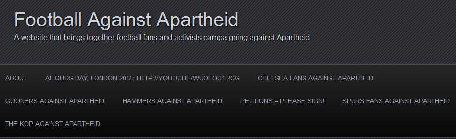 Football Against Apartheid — A website that brings together football fans & activists campaigning against Apartheid